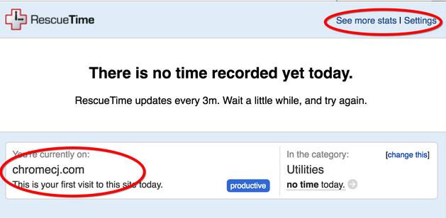 RescueTime截图