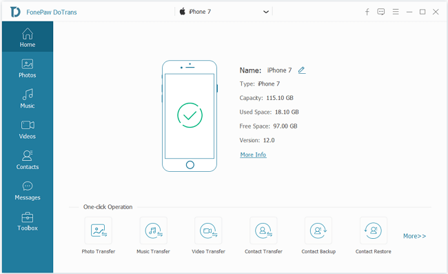 FonePaw DoTrans截图