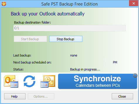 Safe PST Backup截图