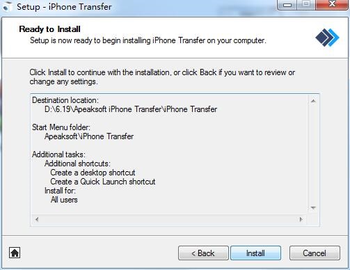 Apeaksoft iPhone Transfer截图