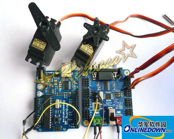 USBSSC 32路舵机控制器调试软件截图