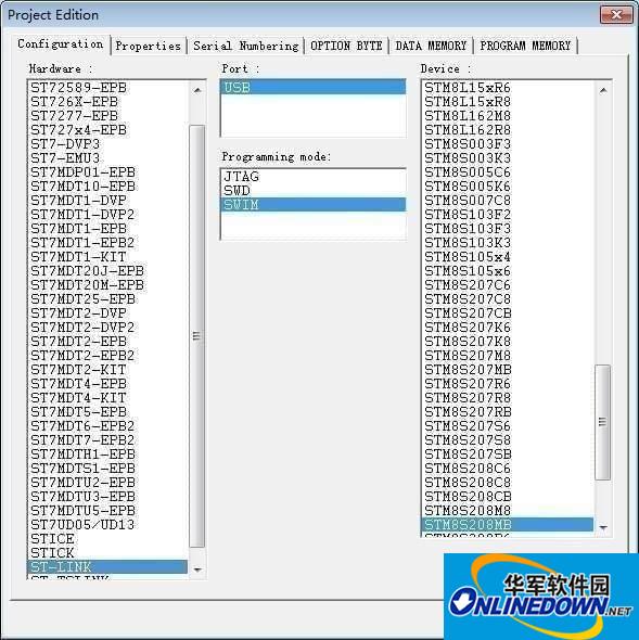 批量烧录软件ST Visual Programmer截图