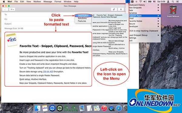 Favorite Text for Mac截图