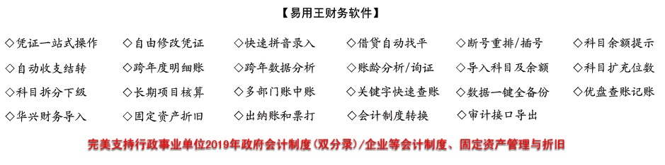 易用王财务软件-账务与资产集成系统截图