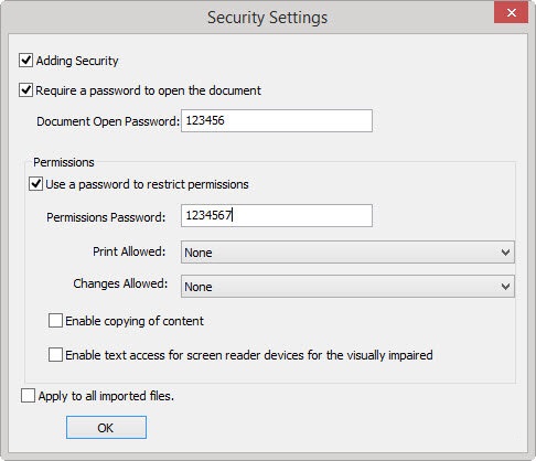 Lighten PDF Security Manager截图