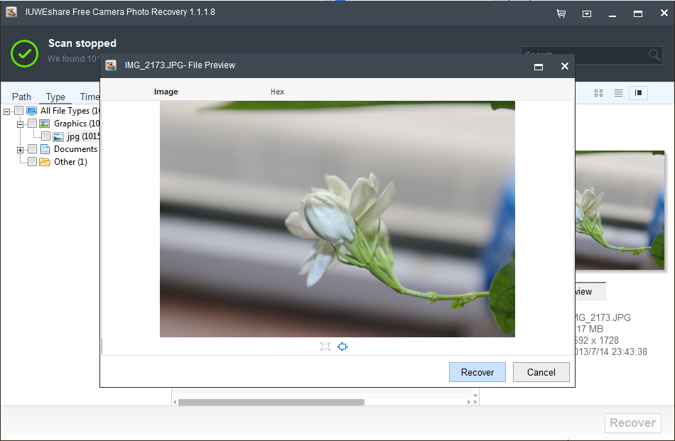 IUWEshare Free Camera Photo Recovery截图