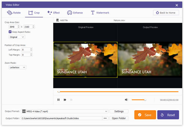 Apeaksoft Video Editor截图