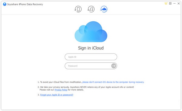 Joyoshare iPhone Data Recovery截图