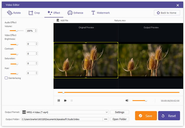 Apeaksoft Video Editor截图