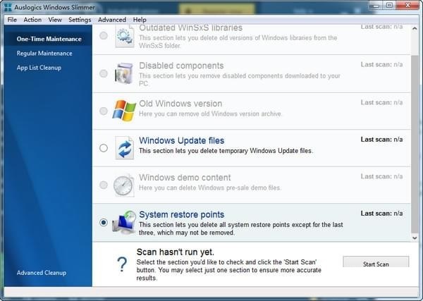 Auslogics Windows Slimmer截图