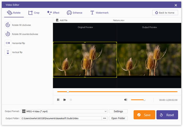 Apeaksoft Video Editor截图