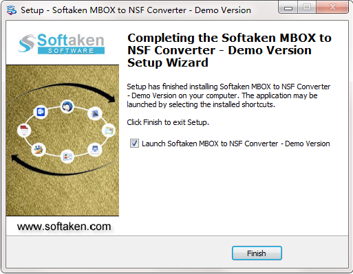 Softaken MBOX to NSF Converter截图