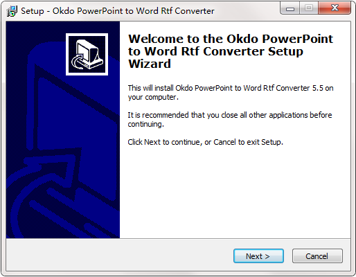 Okdo PowerPoint to Word Rtf Converter截图