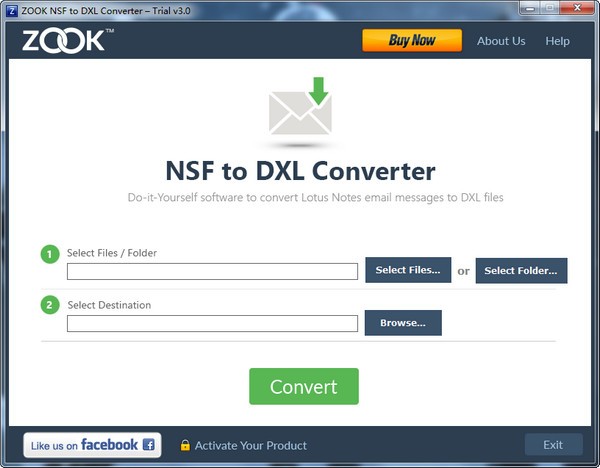 ZOOK NSF to DXL Converter截图
