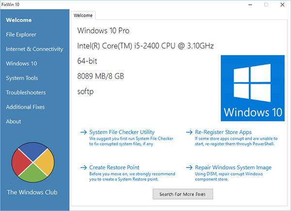 FixWin 10截图