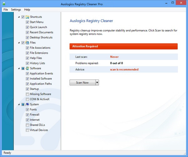 Auslogics Registry Cleaner Pro截图