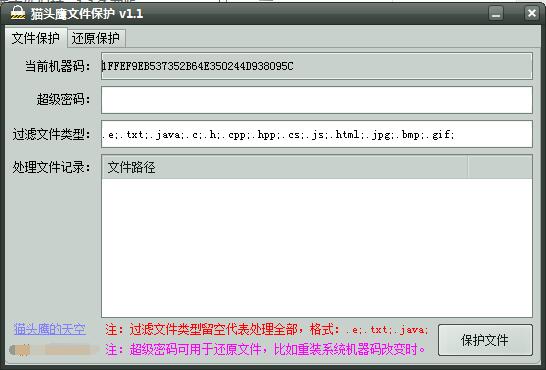 猫头鹰文件保护截图
