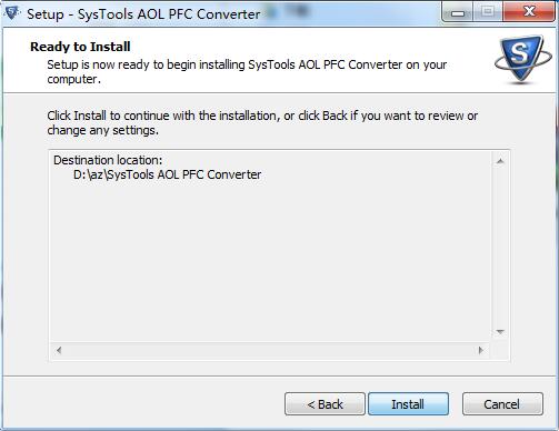 SysTools AOL PFC Converter截图