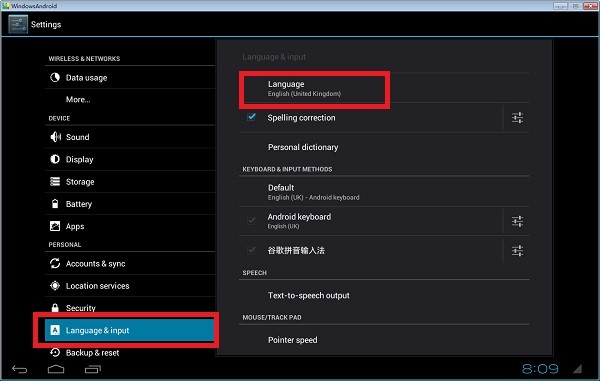 Windows android截图