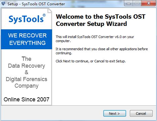 SysTools OST to PST Converter截图