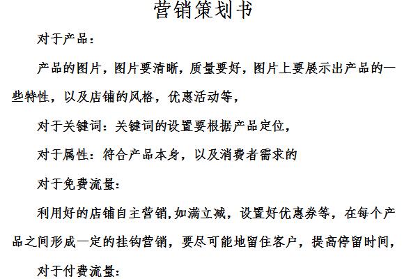 市场营销策划书截图