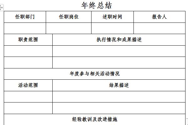 个人年度总结截图