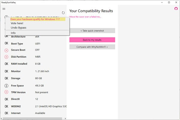 ReadySunValley(Win11电脑健康状况检查)截图
