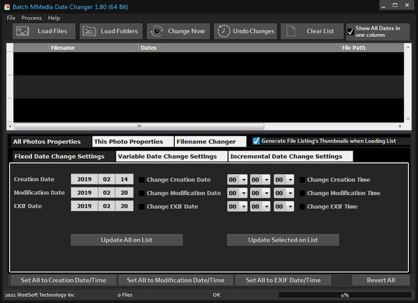 Batch MMedia Date Changer截图