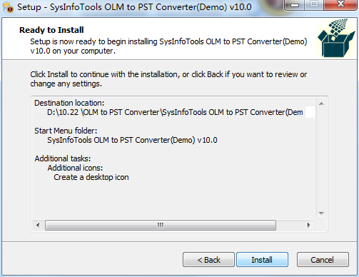 SysInfoTools OLM to PST Converter截图