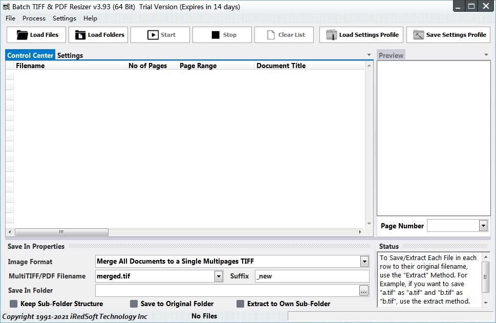 Batch TIFF PDF Resizer截图