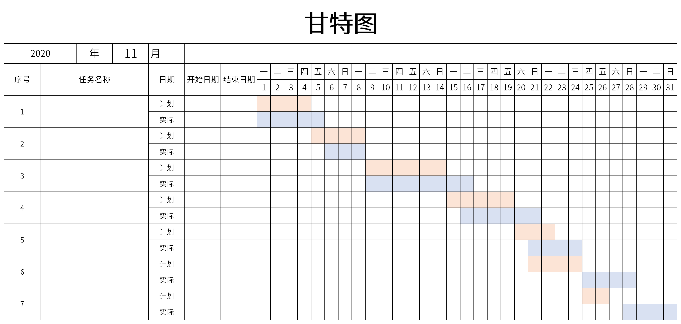 甘特图截图