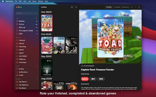 GameTrack Mac截图