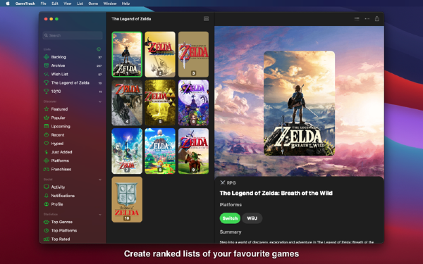 GameTrack Mac截图