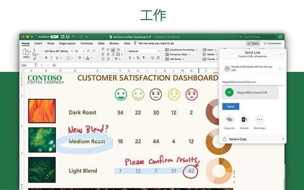 Microsoft Excel 2016 for Mac截图
