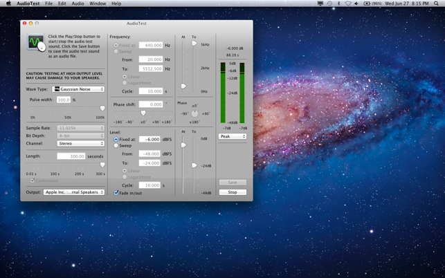 AudioTest Mac截图