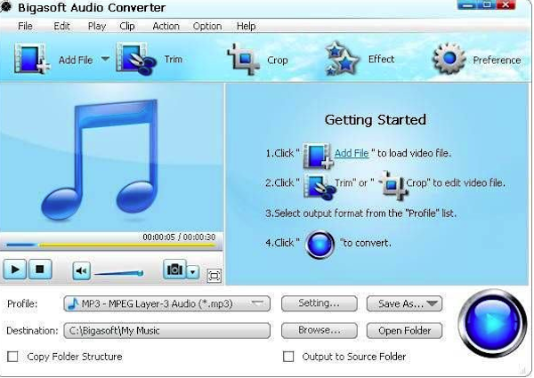 BigaSoft Audio Converter MAC截图