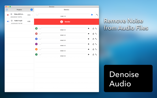 Denoise Audio Mac截图
