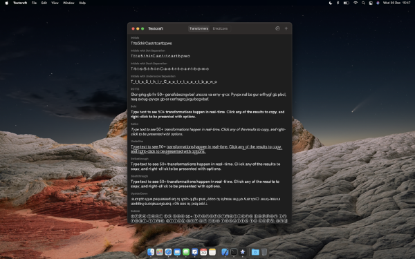 Textcraft Mac截图