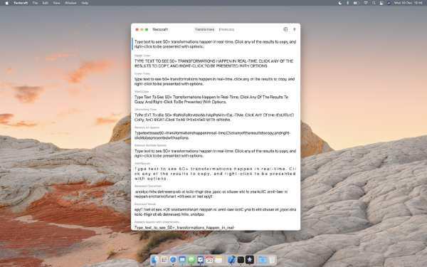 Textcraft Mac截图
