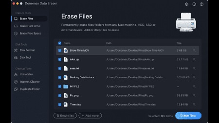Donemax Data Eraser Mac截图