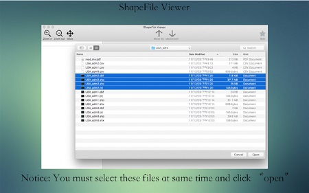 ShapeFile Viewer Mac截图