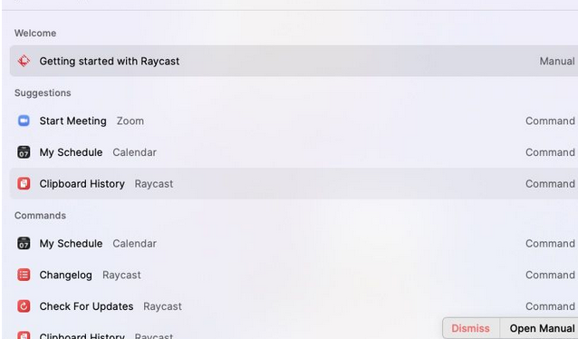 Raycast Mac截图