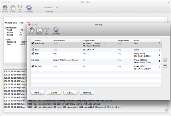 proxifier for mac截图