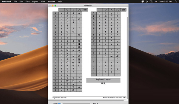 FontBook Mac截图