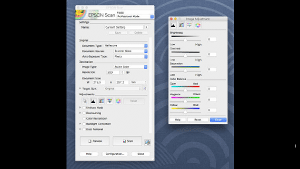 EPSON Scan Mac截图