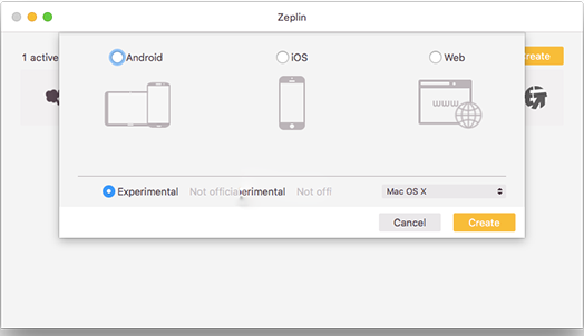 Zeplin Mac截图