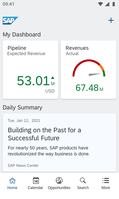 SAP Cloud for Customer SAP Cloud for Customer截图