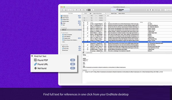 EndNote X9 for Mac截图