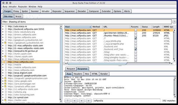 Burp Suite mac截图