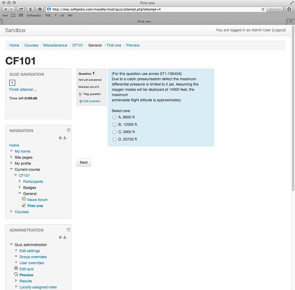 Moodle mac截图